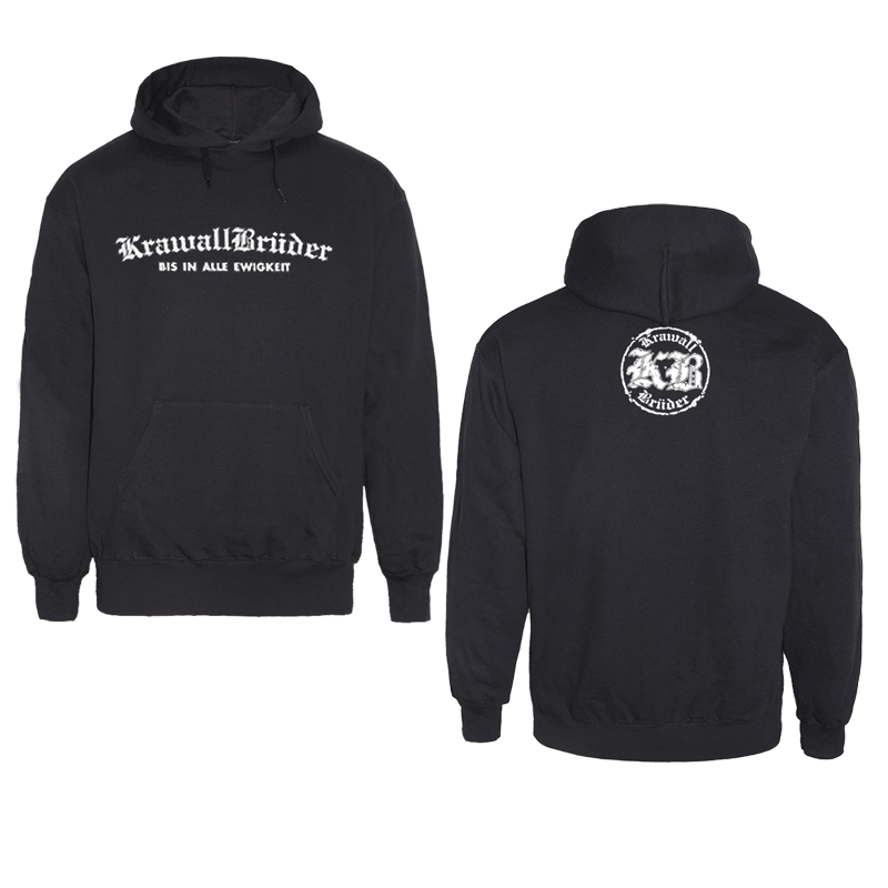 Krawallbrüder "Bis in alle Ewigkeit" Kapu/Hooded (schwarz)