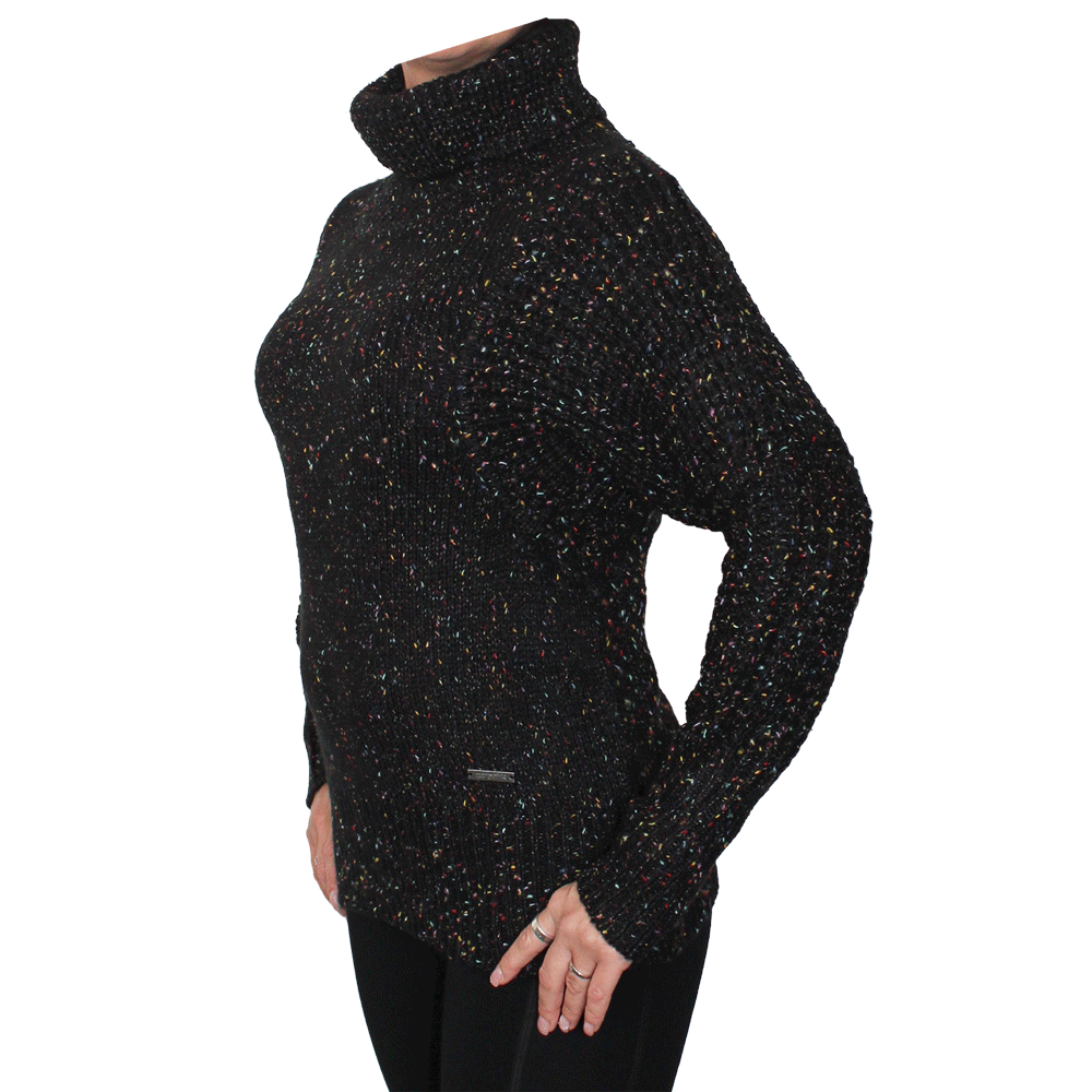 Zergatik "Masus" Girly Pullover (negro)