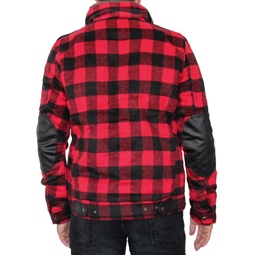 Ringspun Winterjacke "Fort" (rot/schwarz)