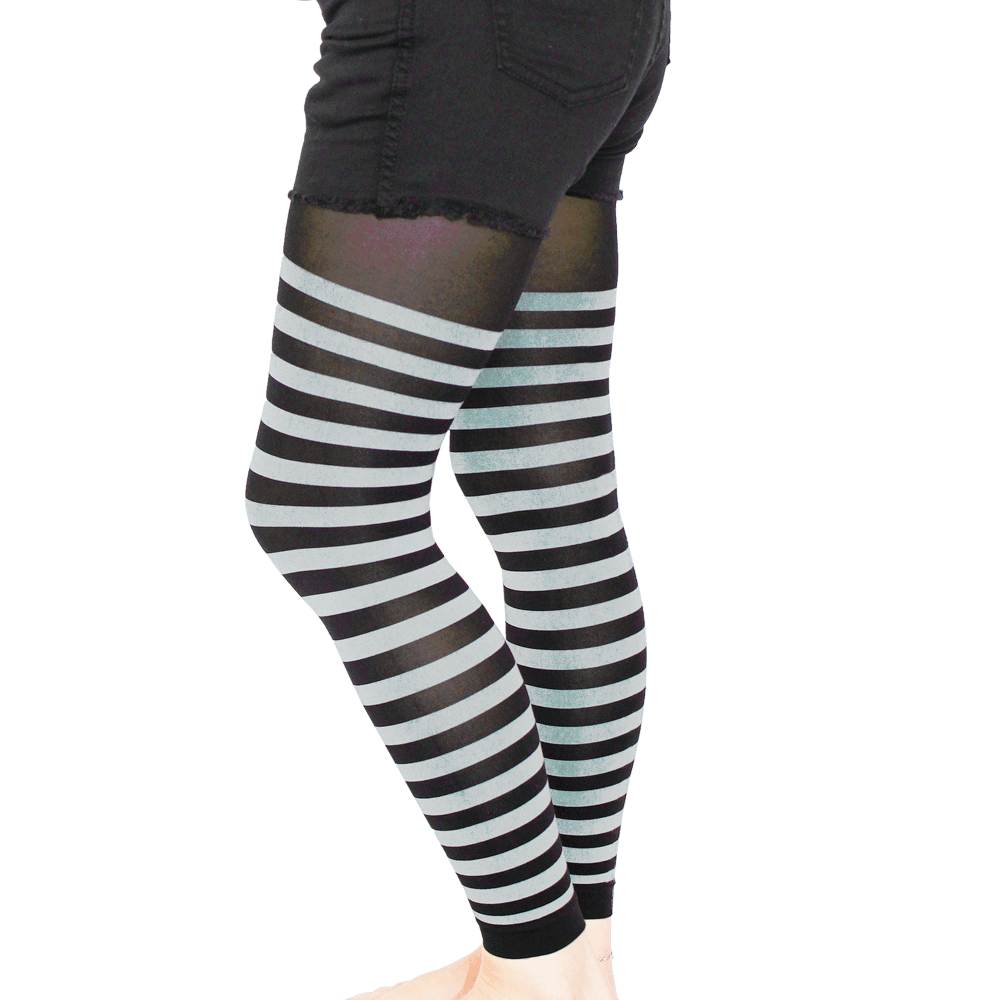 Leggings "Stripe" (black/white)