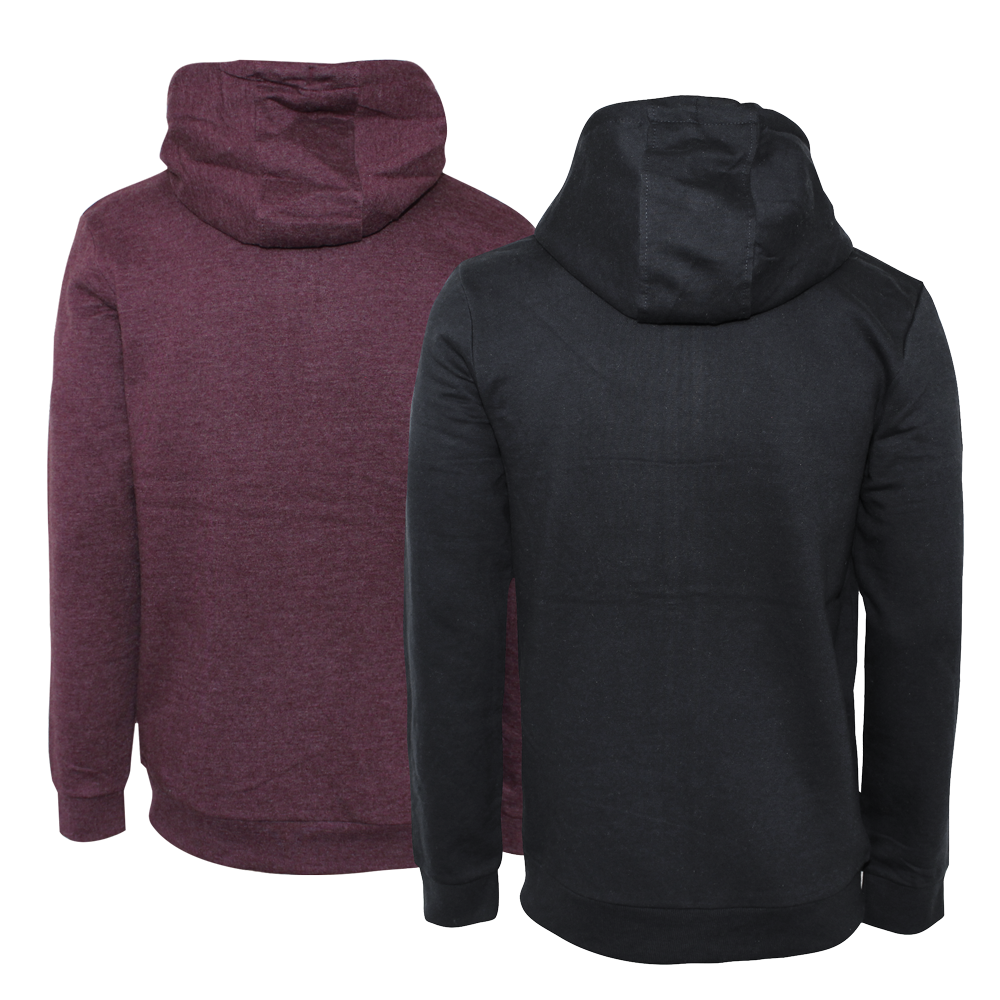 Smith & Jones "Gridiron" Kapuzenjacke Doppelpack (schwarz/weinrot)