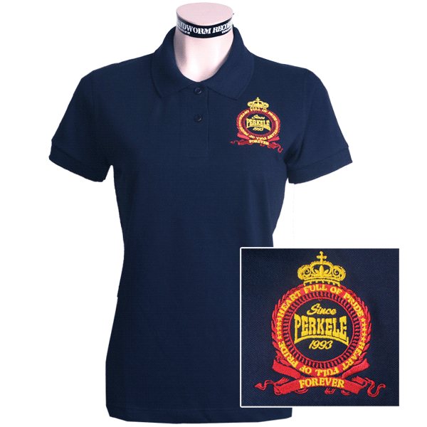 Perkele "Crown" Girly-Polo (navy)