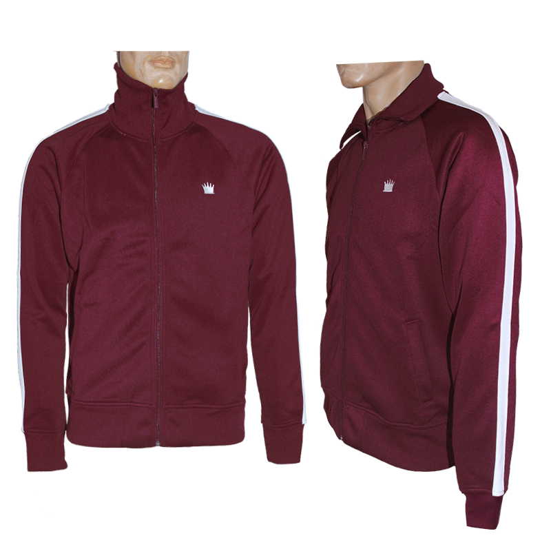 Kings League "04" Trainingsjacke (bordeaux/white)