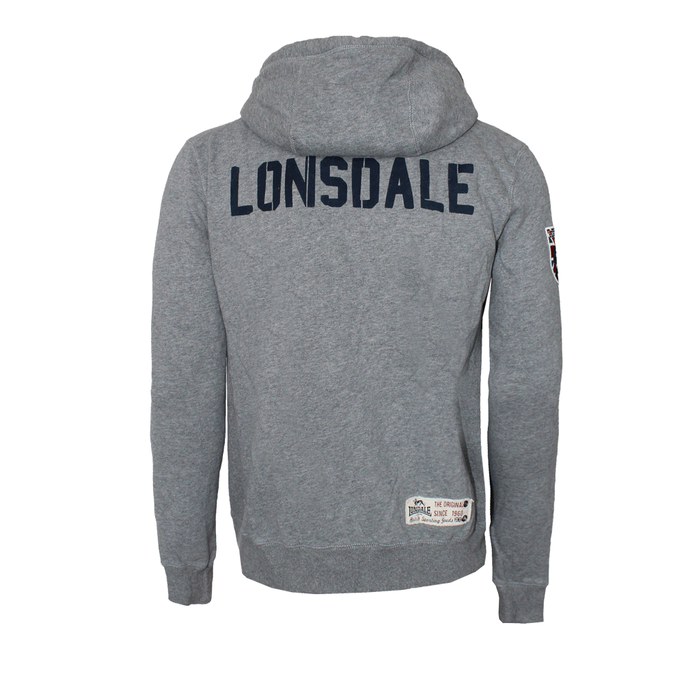 Lonsdale "Eastbourne" Zipjacke/ Hooded (marl grey)