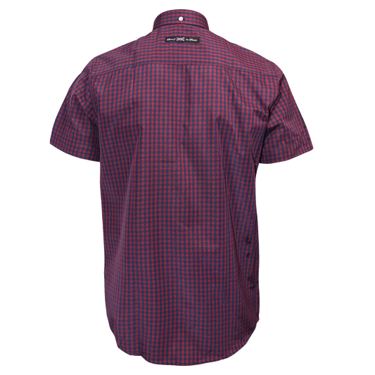 SotS "Barrow" Button Down Hemd (rot/blau)