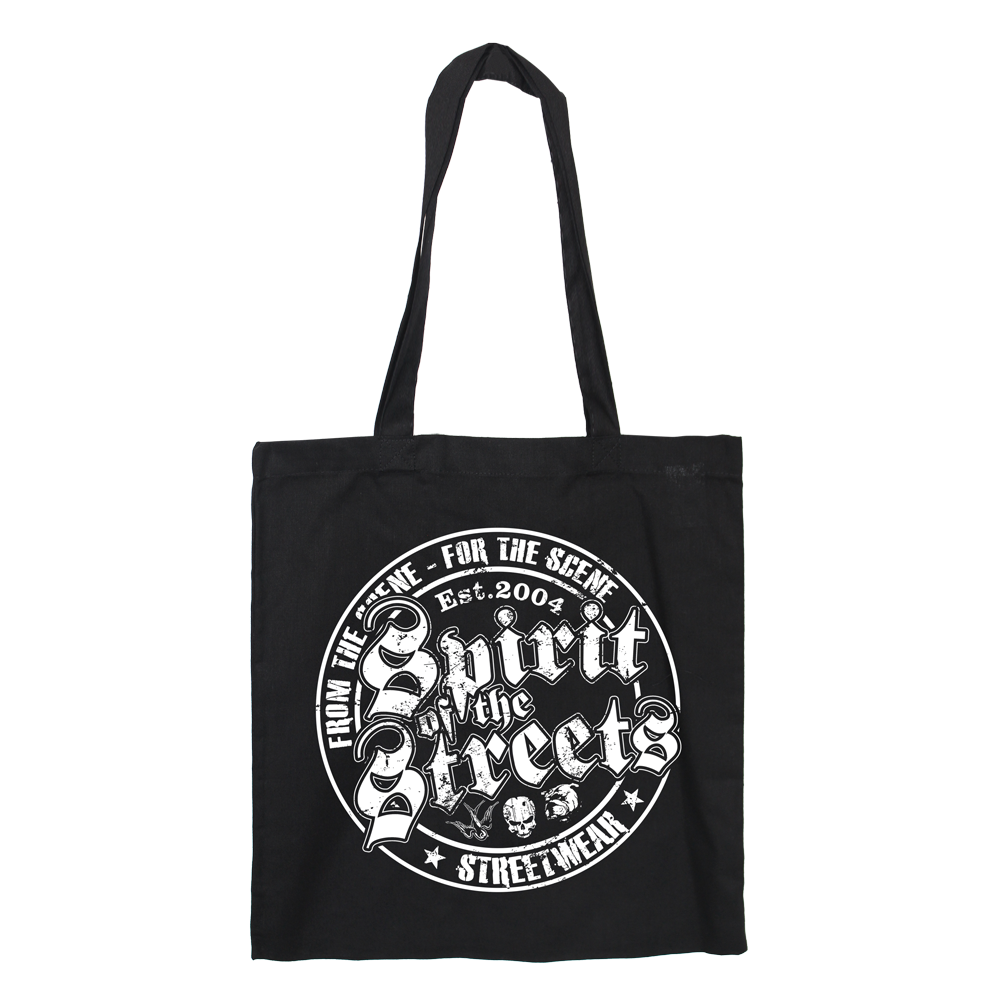 Spirit of the Streets - Baumwoll-Stoffbeutel/cotton bag (lang)