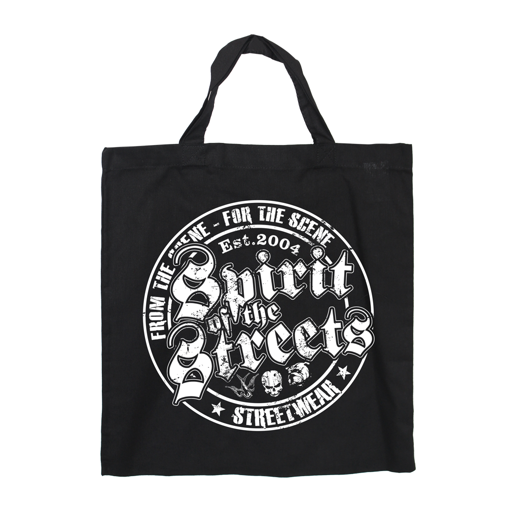 Spirit of the Streets - Baumwoll-Stoffbeutel/cotton bag (kurz)