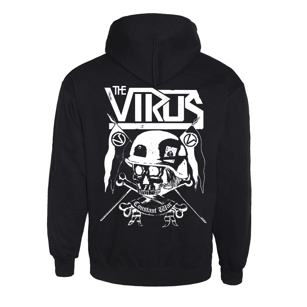 The Virus "Constant War" Zip Hoody (black)