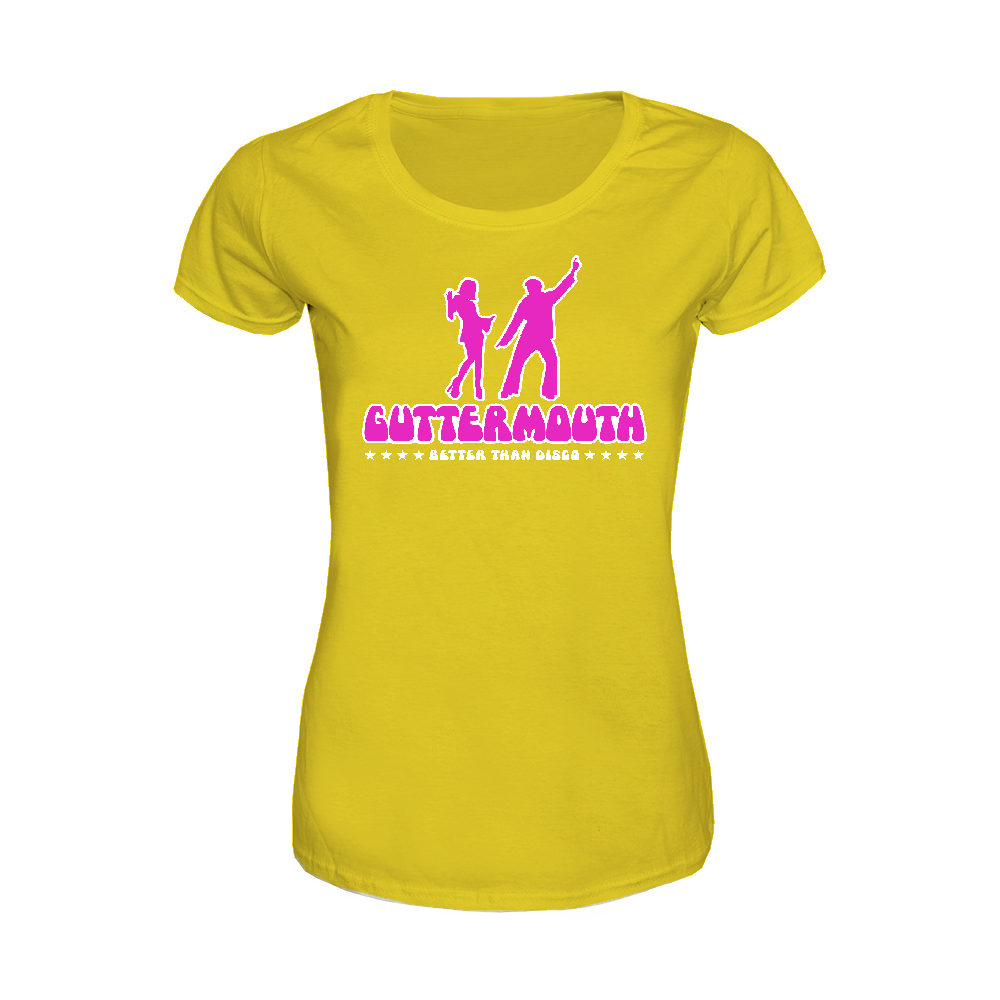 Guttermouth "Better than Disco" Girly Shirt (yellow)