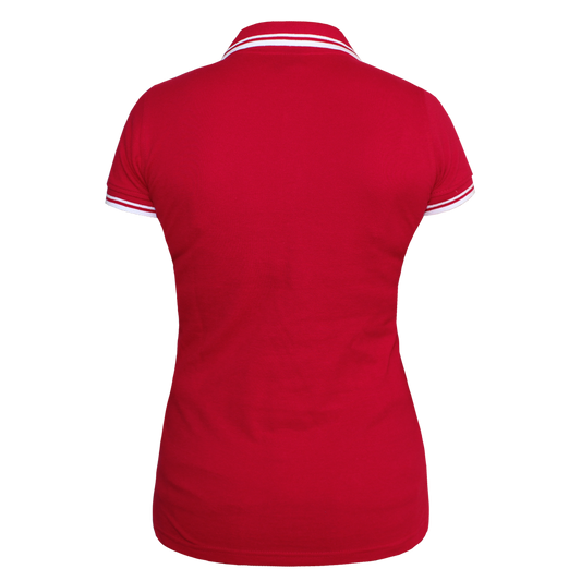 G.N.W.P. Girly Contrast Polo (rot/weiß)