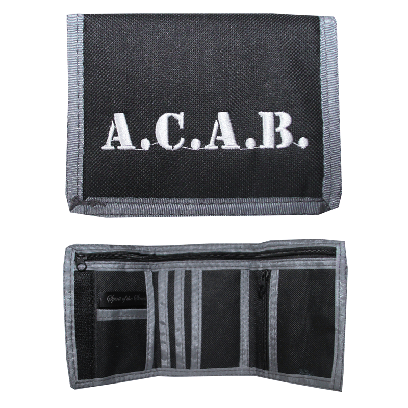Geldbörse / Wallet "A.C.A.B." (schwarz/grau)