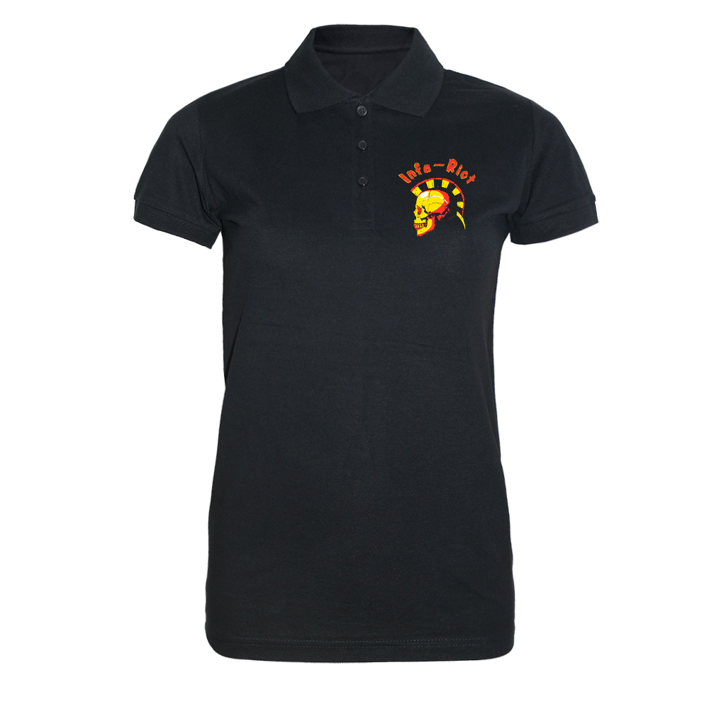Infa Riot "Skull" Girly Polo (black)