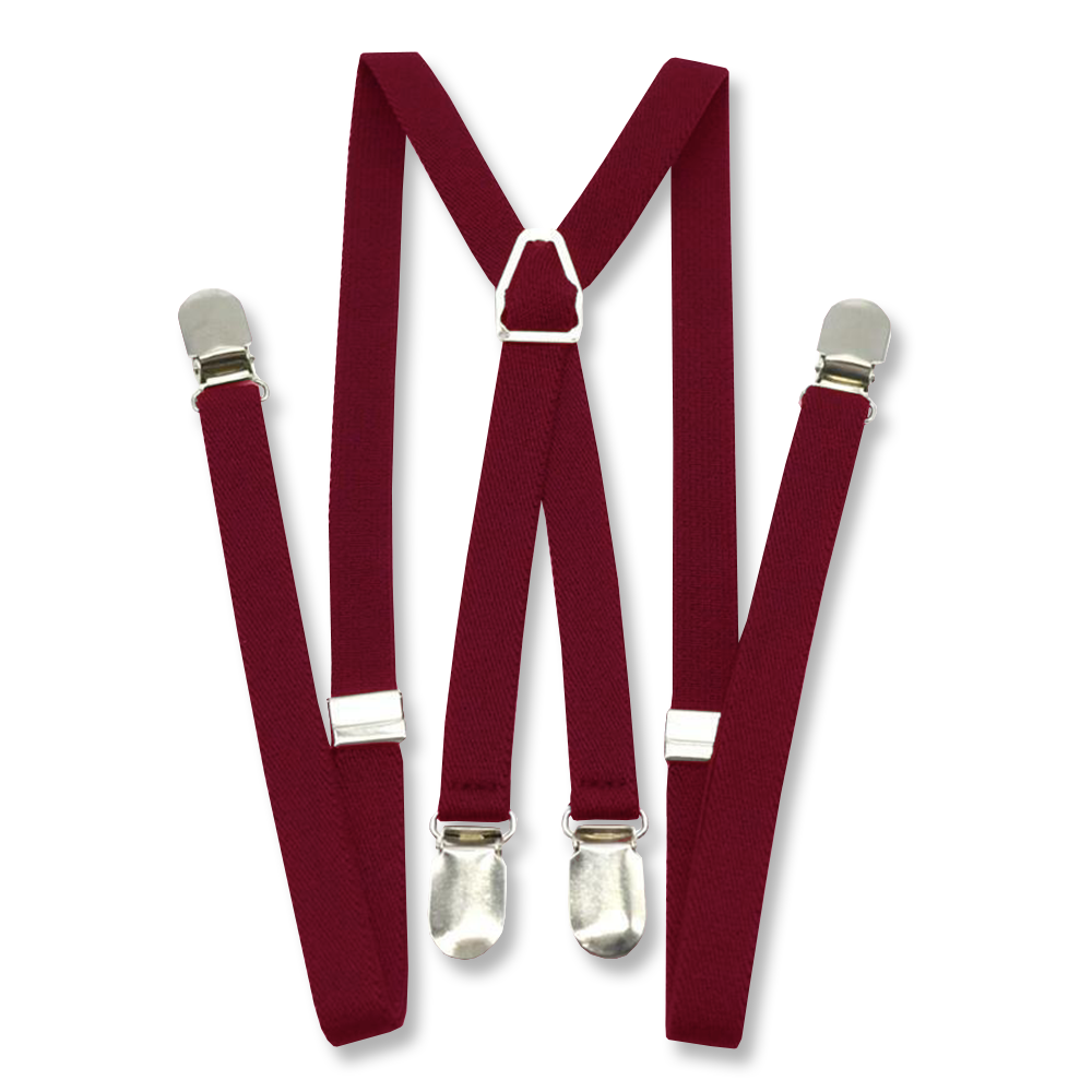 Hosenträger / Braces (bordeaux/dunkelrot)