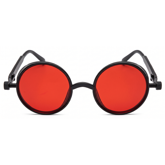 Steampunk Gothic Sunglasses (red lenses)