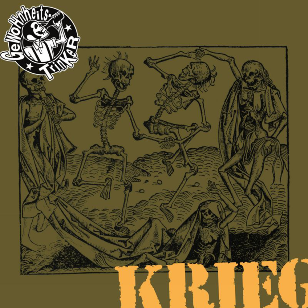 Gewohnheitstrinker "Krieg" LP (black, RP)