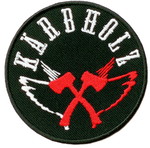 Kärbholz "Axt" - Aufnäher/patch (gestickt)