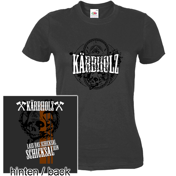Kärbholz "Schicksal" Girly-Shirt (anthrazit)