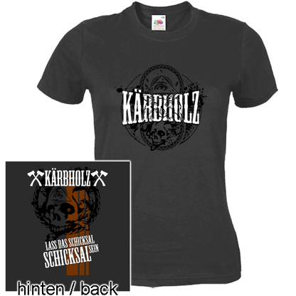 Kärbholz "Schicksal" Girly-Shirt (anthrazit)
