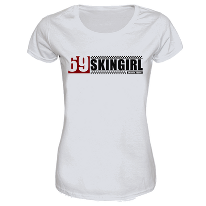 69 Skinheadgirl "Smart & Tough" Girly Shirt (weiss)