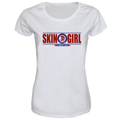 Trojan Skingirl "Made in Britain" Girly Shirt (weiss)