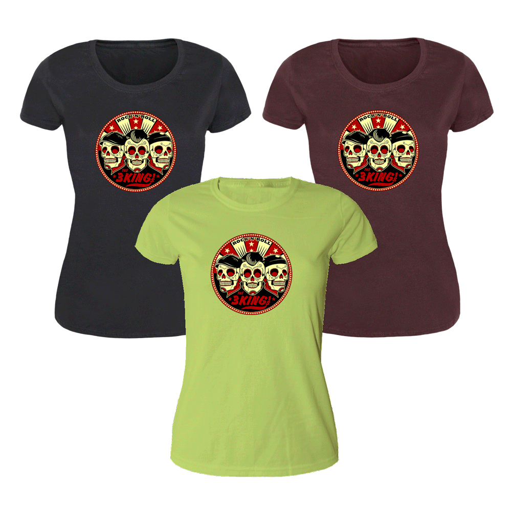 3 Kings,The  "Skulls" Girly Shirt