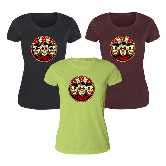 3 Kings,The  "Skulls" Girly Shirt