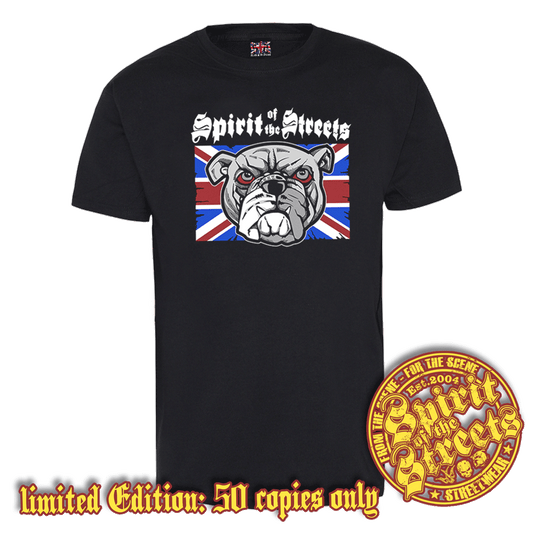 Spirit of the Streets #44 "Bulldog IV" T-Shirt (washed black) (lim. 50)