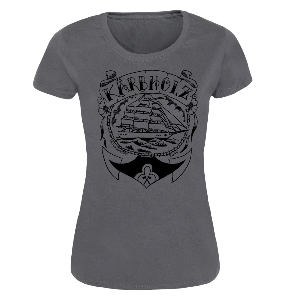 Kärbholz "Oldschool" Girly Shirt (anthrazit)
