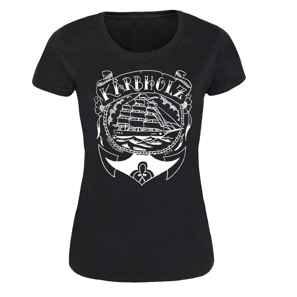 Kärbholz "Oldschool" Girly Shirt (schwarz)