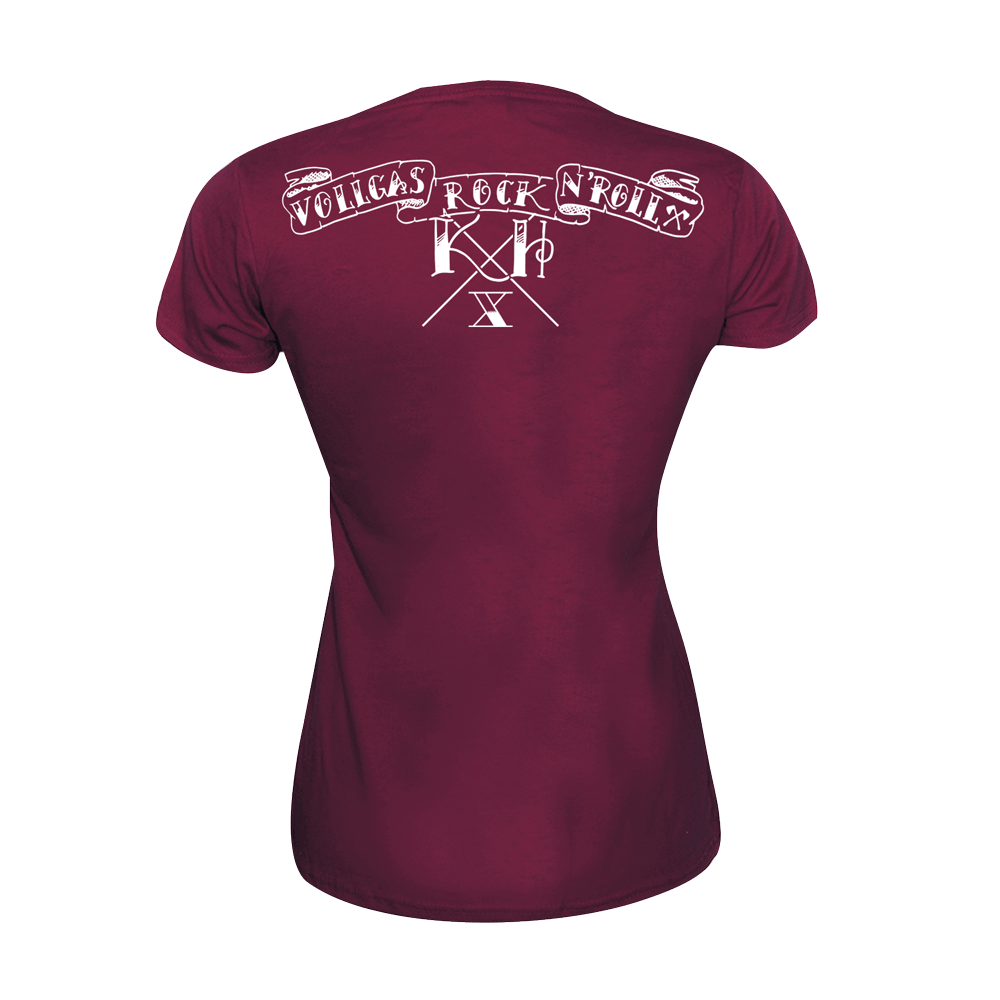 Kärbholz "Oldschool" Girly Shirt (burgund)