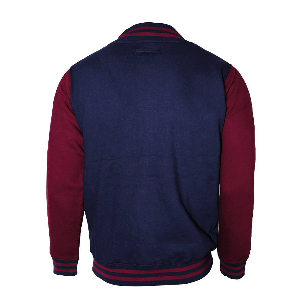 Baseball Sweatjacke (navy/burgund)