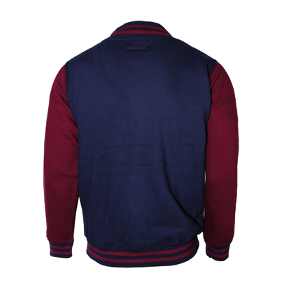 Baseball Sweatjacke (navy/burgund)