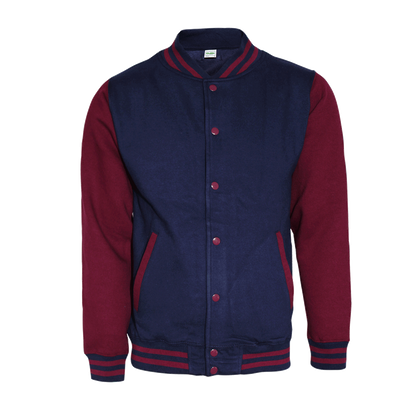 Baseball Sweatjacke (navy/burgund)