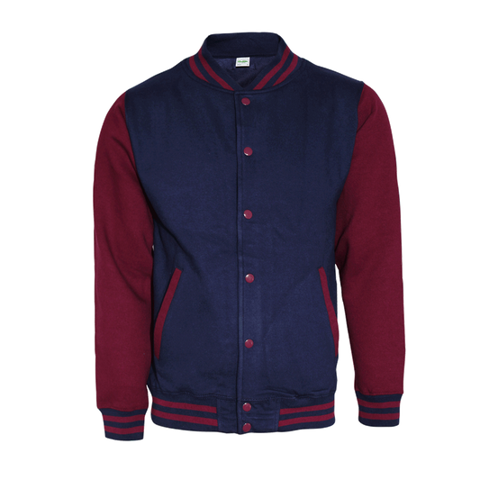 Baseball Sweatjacke (navy/burgund)