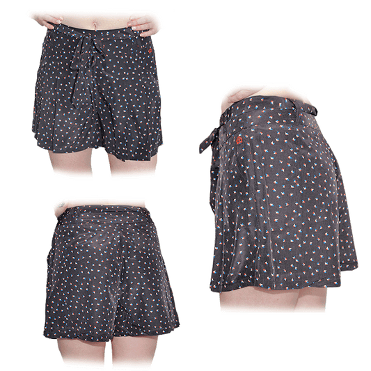 Merc "Flora" Printed Shorts (navy)
