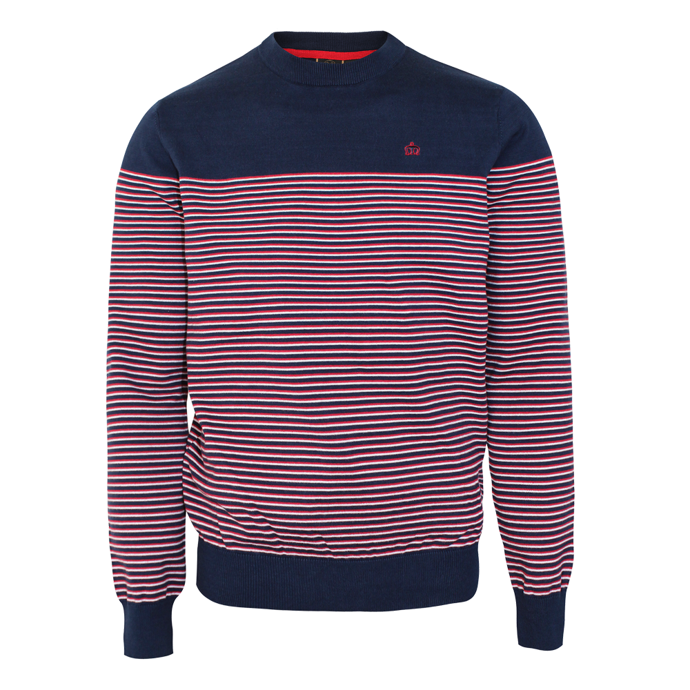 Merc "Brich" Stripe Pullover (navy)