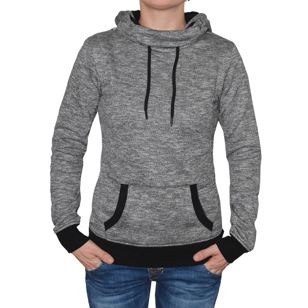 Urban Classics Girl Hoody (grey/black)