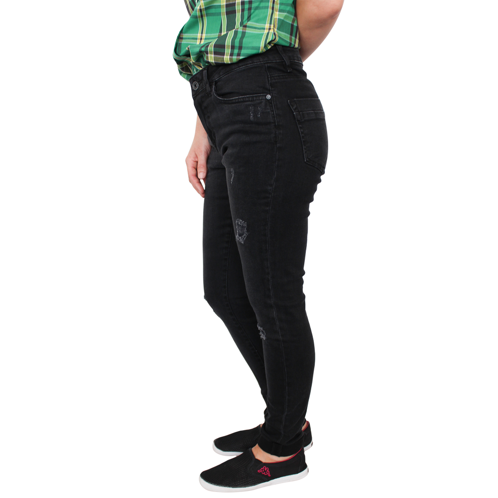 Urban Classics Ladies Stretch Jeans Hose (schwarz)