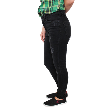 Urban Classics Ladies Stretch Jeans Hose (schwarz)