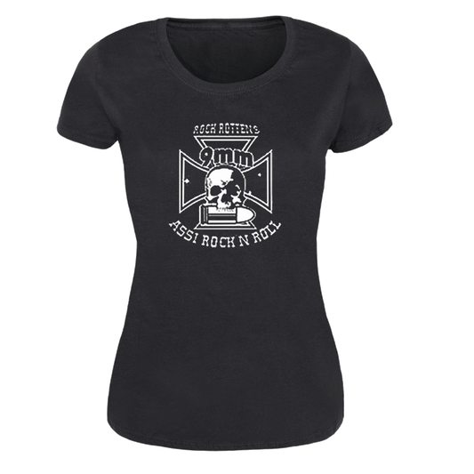 9mm Assi Rock'n'Roll "Logo" Girly-Shirt