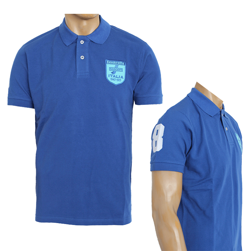 Lambretta "Badged" Polo (electric blue)