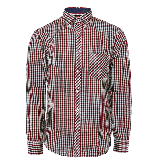 Trojan "Gingham Check" Hemd (lang) (blood)