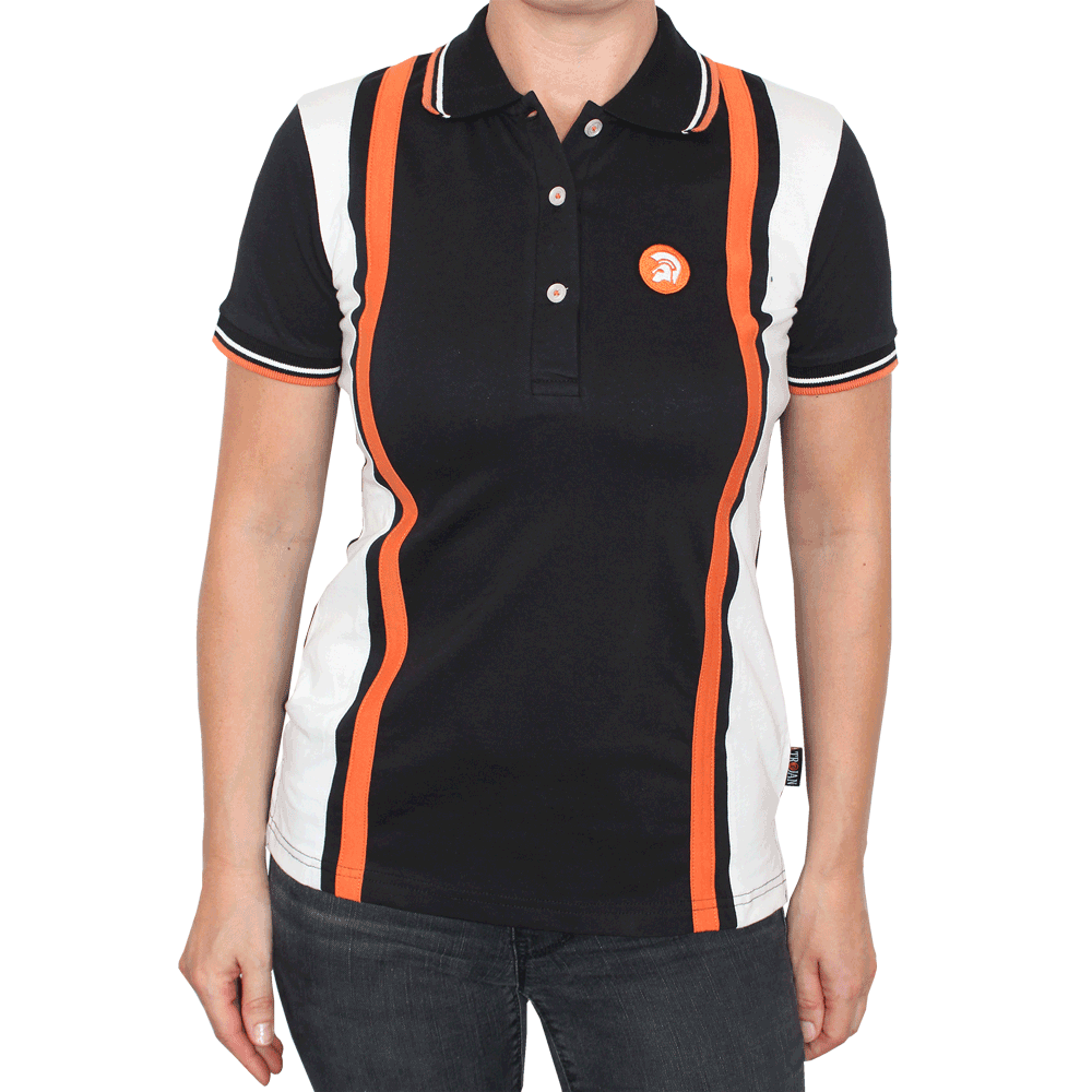 Trojan "Stripe" Girl Polo (schwarz)