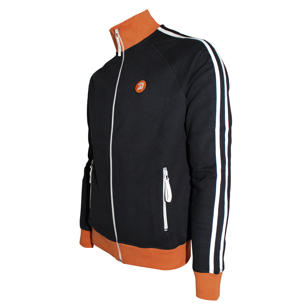Trojan "Twin Stripe" Trainingsjacke (schwarz/orange)