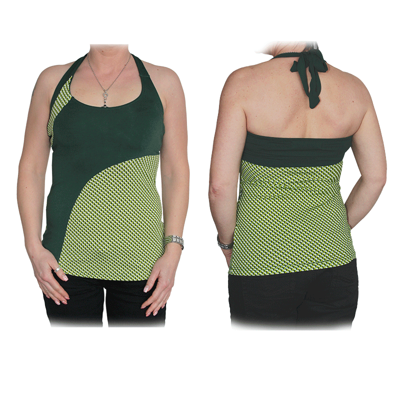 Zergatik "Ahetz" Girly Neckholder Top (getari)