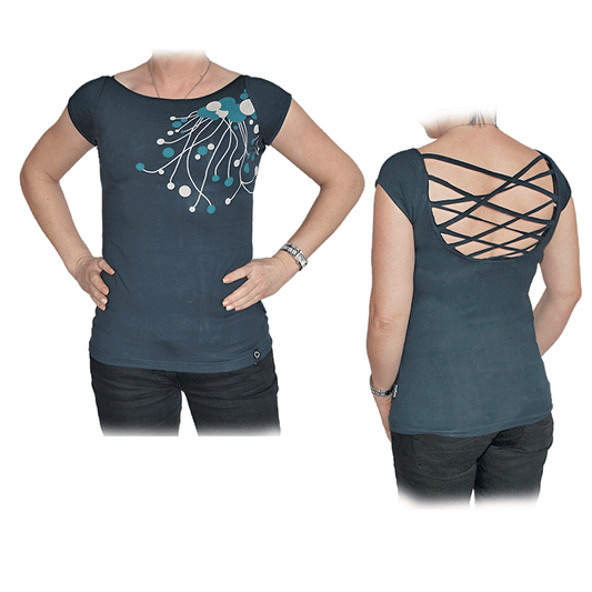 Zergatik "Doni" Girly Shirt (petrol)