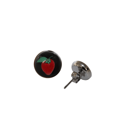 Strawberry Ohrstecker (2Stück) (black)