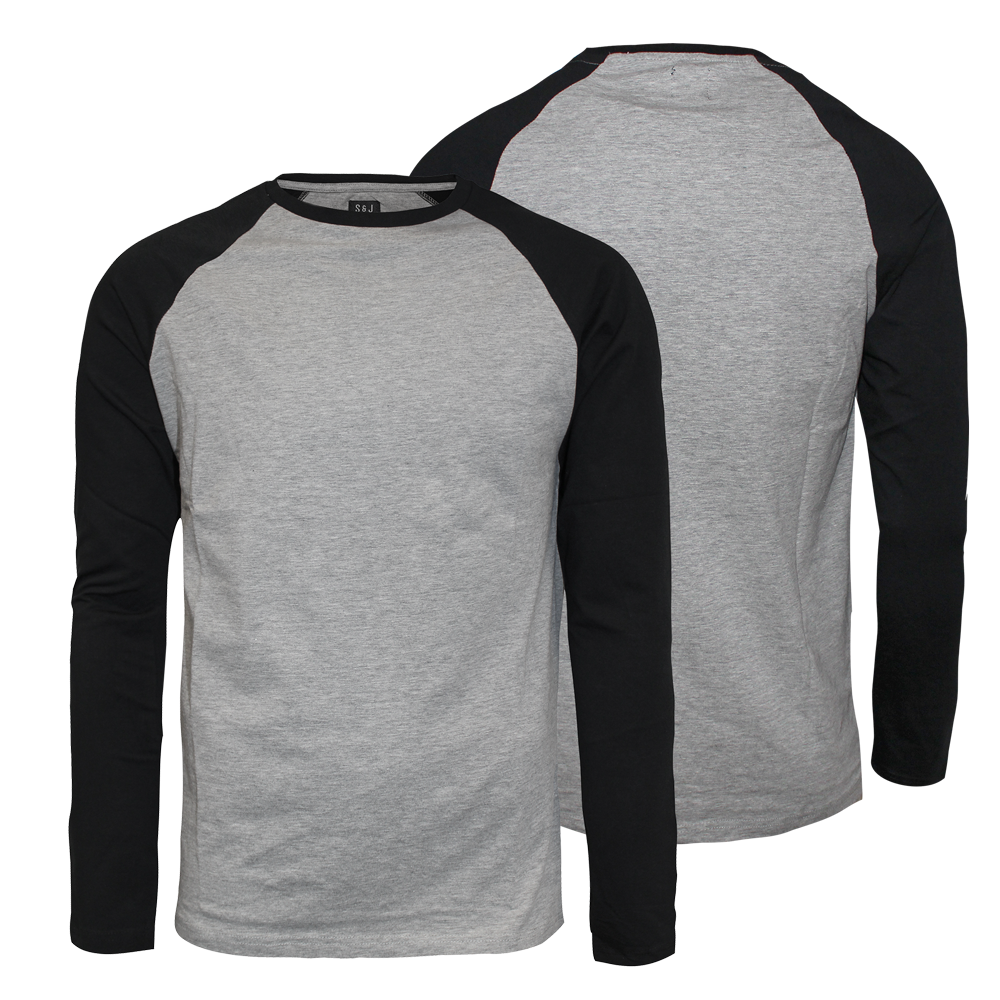Smith&Jones "Hertz" Raglan Longsleeve Doppelpack (weiss/grau)