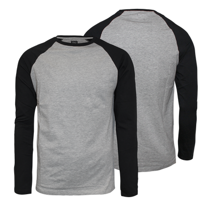 Smith&Jones "Hertz" Raglan Longsleeve Doppelpack (weiss/grau)
