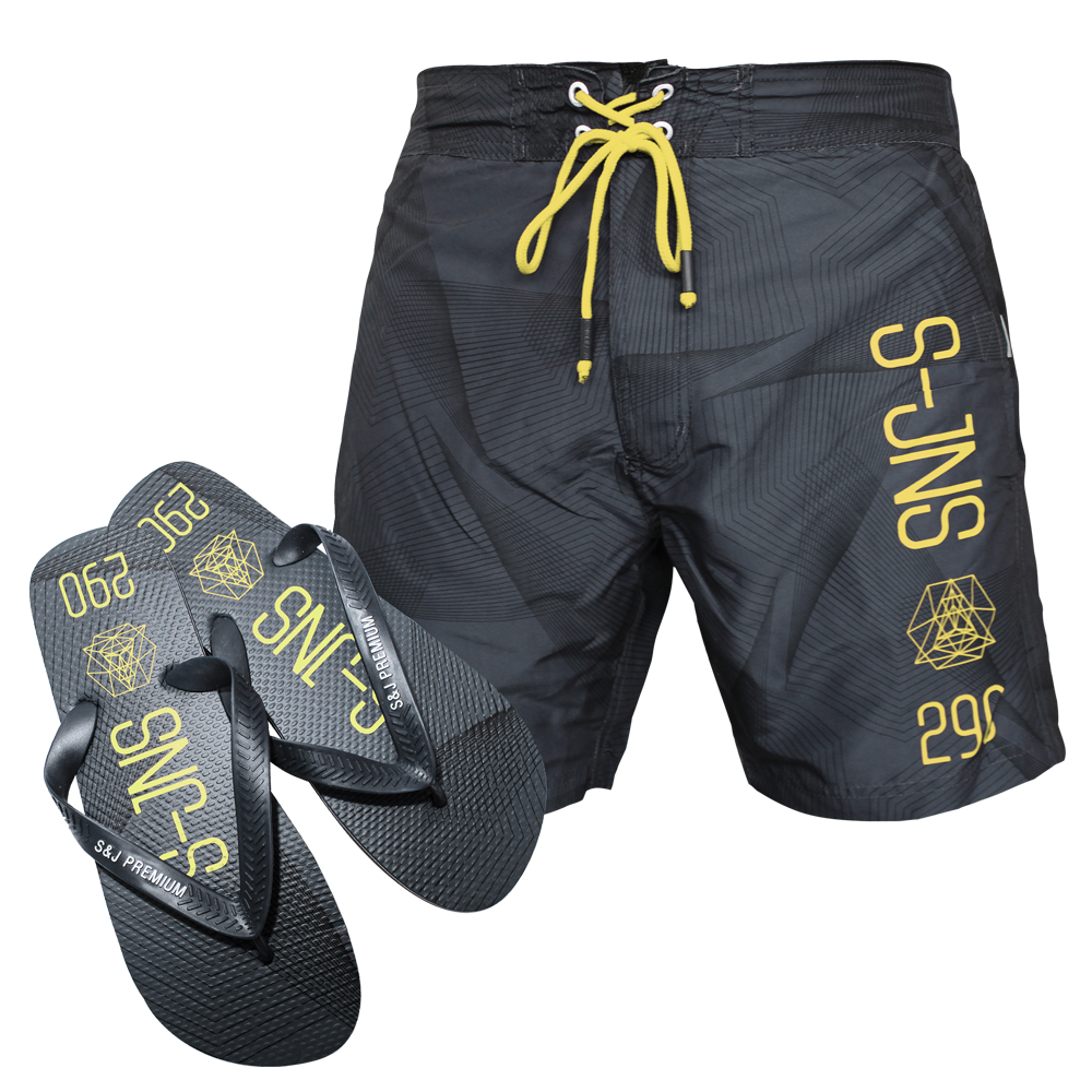 Smith & Jones Badeshorts "Decibel" (dark shadow)